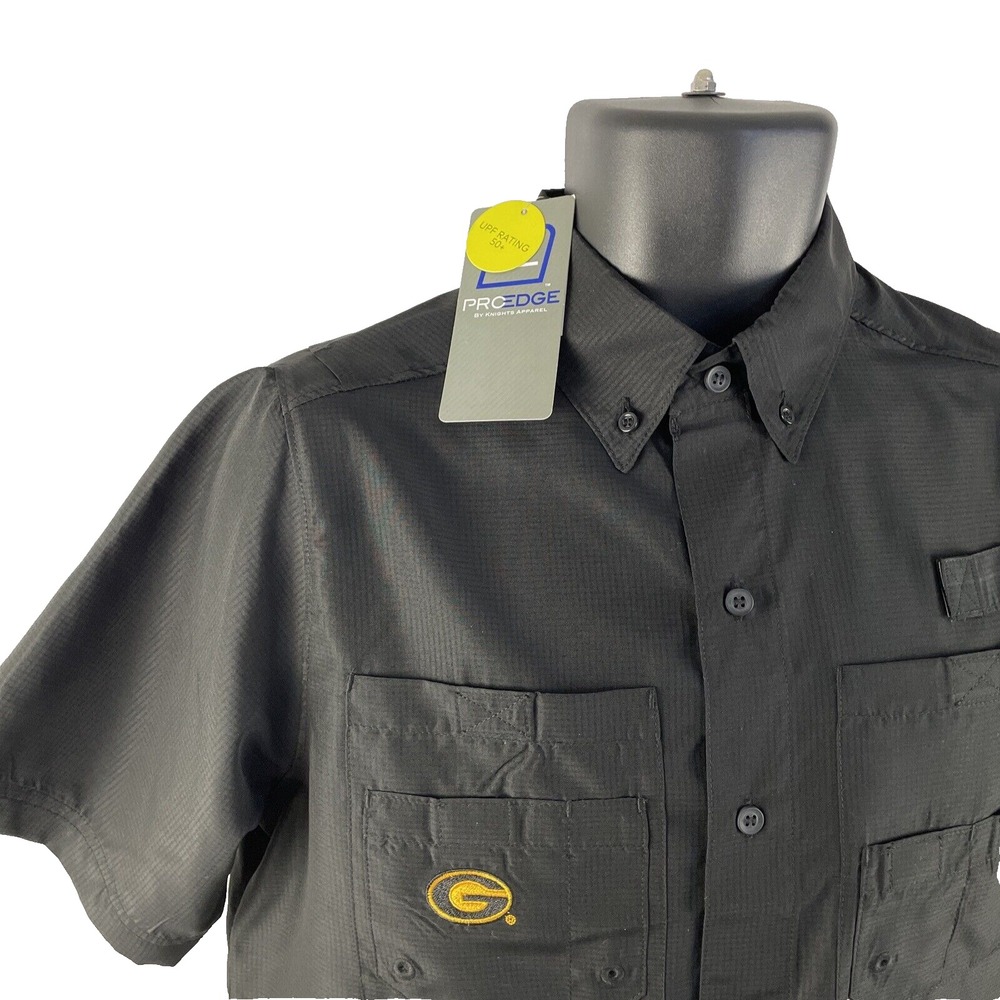 New Mens Pro Edge Grambling State Tigers Fishing Vented Shirt Sz S NWT - Picture 2 of 10